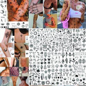 Small Temporary Tattoo,Unique Mystic Collection